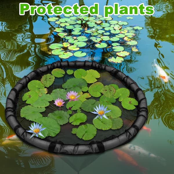 Floating Plant Protection Island 35cm - Round Basket, Fine Mesh, Fish Barrier 35cm