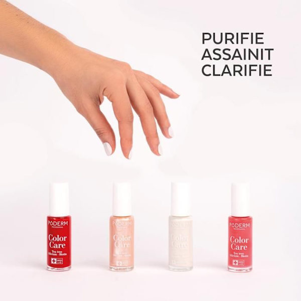 PODERM • TERRACOTTA nagellack berikat med Tea Tree, Silicon och Biotin • Swiss Made • Händer & Fötter • Speciellt för skadade naglar