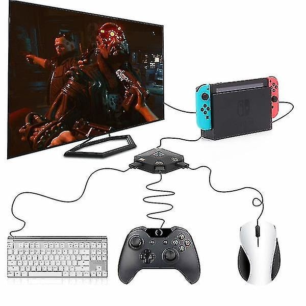 Mus-/tangentbordsadapter för Nintendo Switch, Ps4, Xbox One/360, Ps3 2024