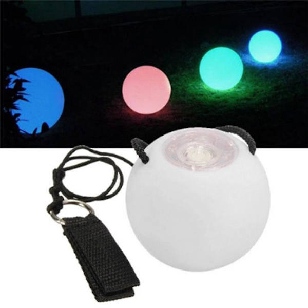 2 stk LED Poi-baller Glow Poi-baller LED Glow Leke Lysende Baller Strobe Spinning Ball for Barn Voksne