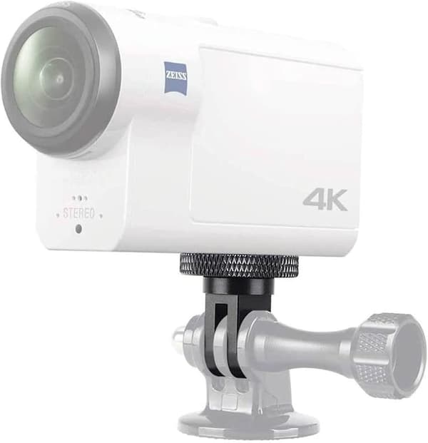 Tripod Adapter Kamera Mount Tilbehør Aluminium Adapter Montering Kameraer Til For Gopro Mount Og Andre Actionkameraer (2 Styk, Sort)