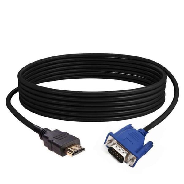 10M HDMI til VGA HD Kabel Lydadapter for Stasjonær PC og LCD-Skjerm