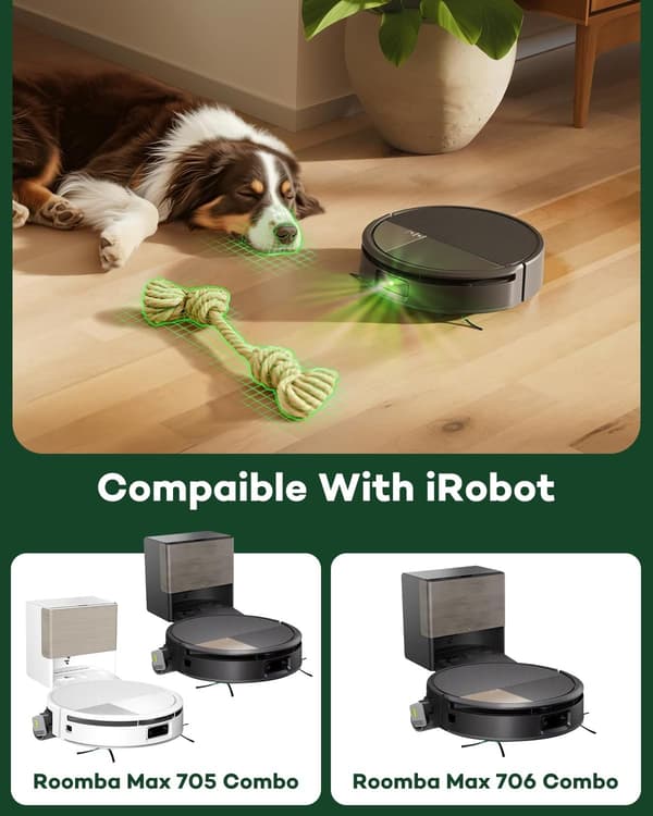 705 Combo rullemoppe til iRobot Roomba Max 705 Combo/Max 706 Combo robotstøvsuger