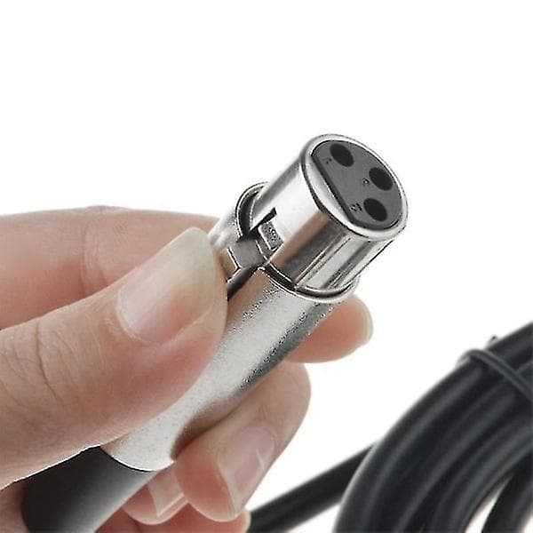 3m USB-stik til XLR-hun mikrofon USB mikrofonforbindelseskabel Ny [DB] sort