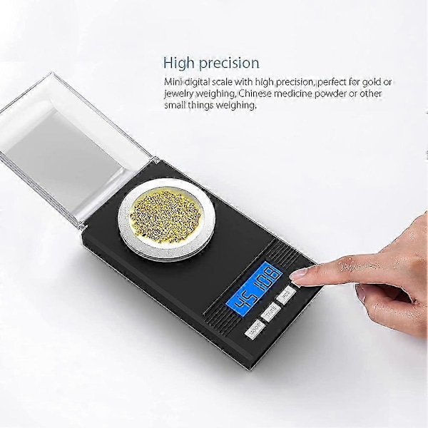 50G/0,001G Milligramman vaaka, Milligramman tarkkuusvaaka, MG, Taskuvaaka, Laboratoriovaaka LCD-näytöllä, uusi