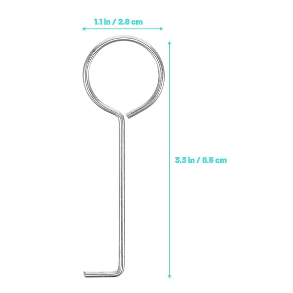 10 stk Dusj Avløpskroker Gulvavløpsristkrok Badekar Avløpsverktøy Vask Sil Lifting Hook