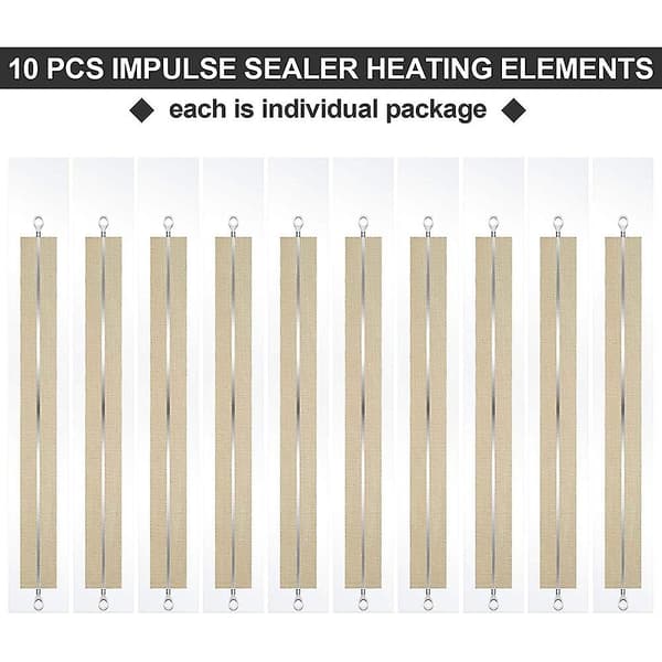 10 st Impulse Sealer Impulse Sealer Värme Service Reservdelar Kit för -400