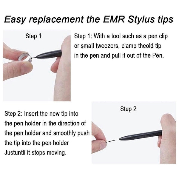 20 stk. Markør Pennspisser Kompatible med Remarkable 1/2 Tablet Penn, Erstatningsspisser/Nibber for Remarkable 1/2 Penn