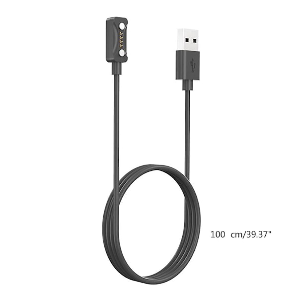 1m 4-pins Magnetisk Smartklokke Laderkabel for Polar Ignite 3