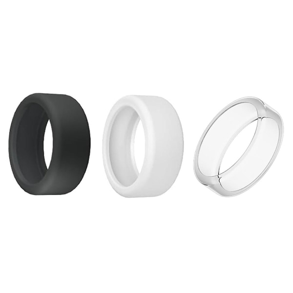 Silikonringsskydd för Ring, 3-pack elastiskt ringskydd för Ring Gen 3 för träning (S (6/7/