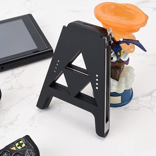 Veeki Slide Joy Con Opladergreb til Switch/Switch OLED Bærbar Joy Con Oplader Controller Komfortgreb Hurtig Opladning Under Spil (sort)