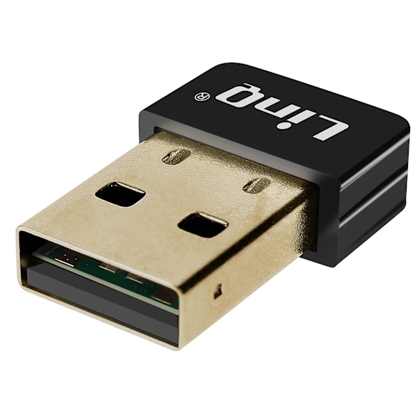 USB WiFi-tikku 150Mbps Verkkosovitin Ultra-kompakti LinQ Musta