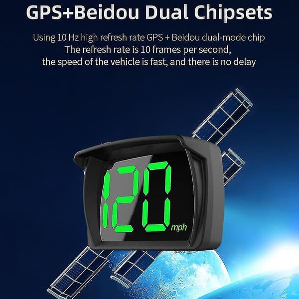 Digital GPS Speedo Hastighed MPH HUD Head Up Display Speedometer Universal