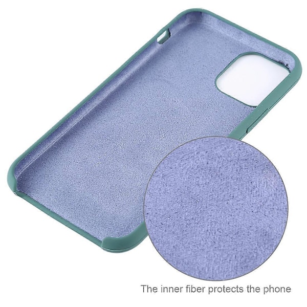 Solid farve silikone stødsikkert cover til iPhone 11