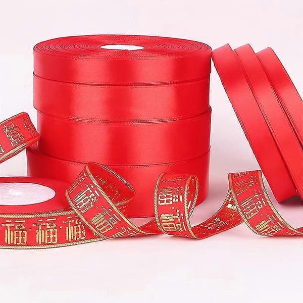 Punainen lahjanauha (10cm 20m)