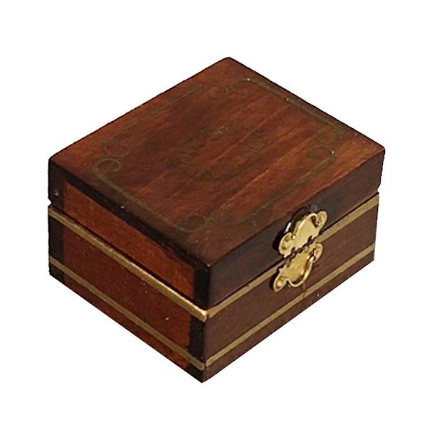 2x1/12 Dockhus Miniatyr Möbler Smyckeskrin Toalettbord Dekoration