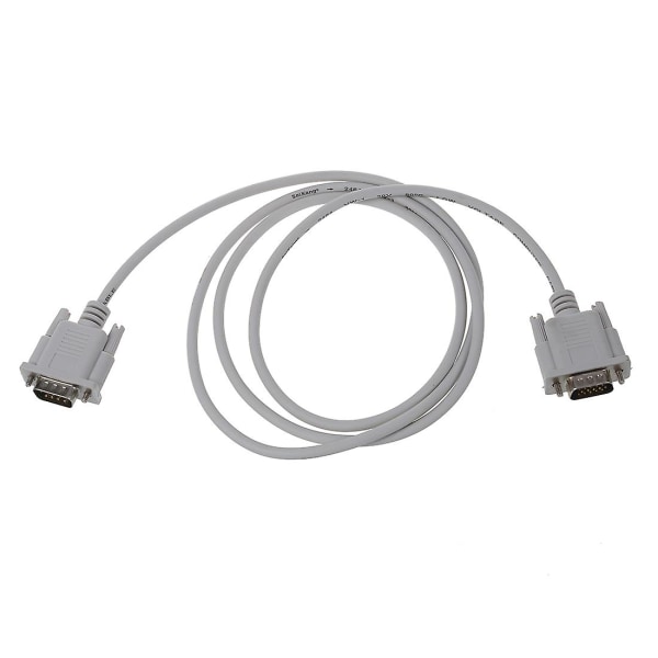 VGA DB15 hane till RS232 DB9 stift hane adapterkabel / videografisk förlängningskabel (vit, 1,5 m)