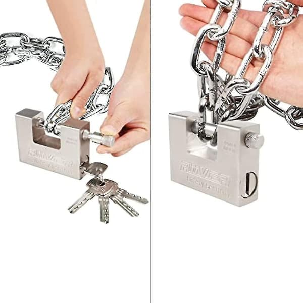 Allright 2 stk. 104mm Hængeslås Robust Container Hængeslås Høj Sikkerhed Dør Lås Med 10 Nøgler Solid Stål Hardware Integreret Lås Til Garager Container
