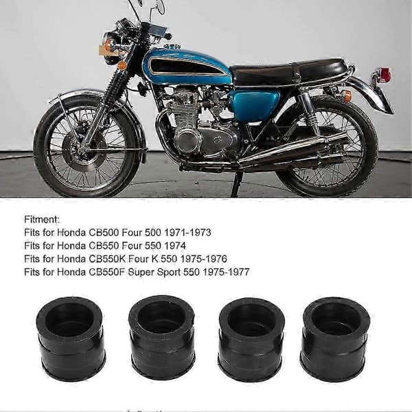 Honda CB550 Four 550 1974 Forgasser Boot Isolator Adapter 4 stk