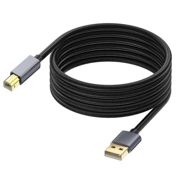 3 meter USB-printerkabel, USB 2.0 type A han til B han scannerledning til og mere