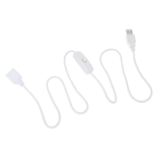 1M USB-kabel med bryter PÅ/AV kabelforlengelse for USB-lampe USB-vifte