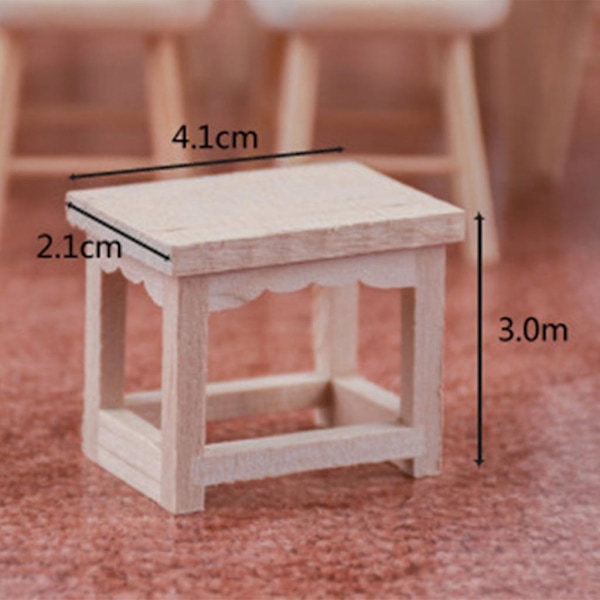 5 stk. 1:12 Skala Stoler Dukkehust Miniatyr Møbler Modell