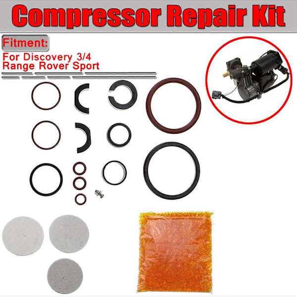 Luftfjädring A/C Kompressor Reparationssats för Land Rover Discovery 3/4 Range Rover Sport RQG000017 RQG000018 RQG000019