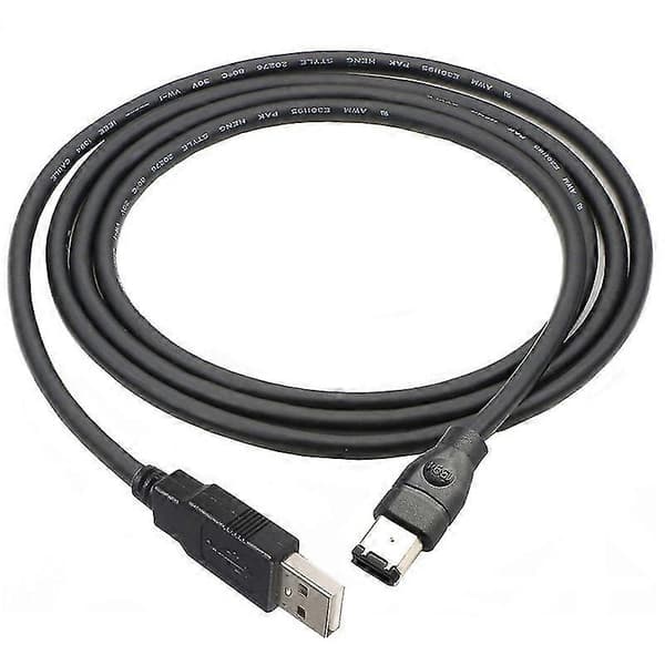 1,8 m Firewire IEEE 1394 6-polet Han til USB 2.0 Han Adapterkonverterkabel