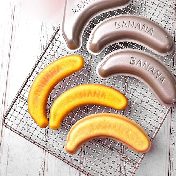 Bageform Multifunktionel Non-stick Højtemperaturbestandig Kulstofstål Bananformet Bageform