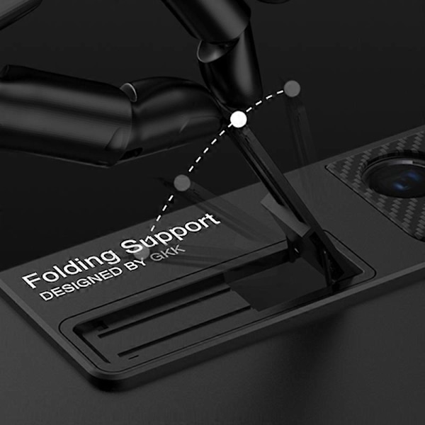 För Samsung Galaxy S21 Ultra 5G GKK Ultratunt Stöttåligt Mobilskal med Hållare & Pennfack & Styluspenna