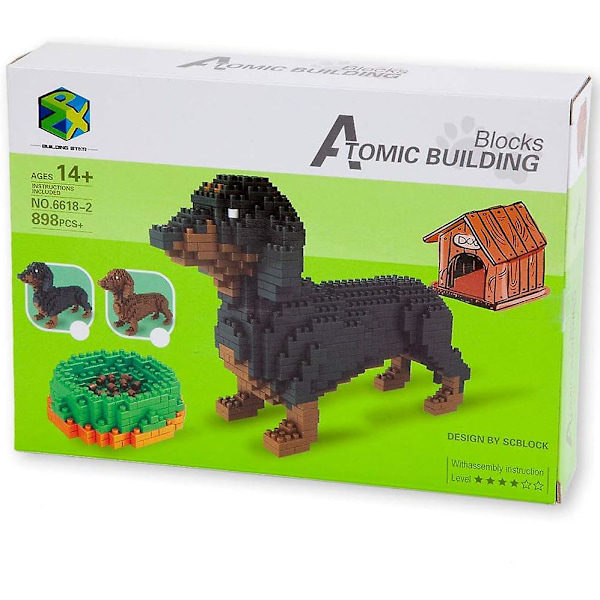 Dachshund Model Byggeklodser Samle Legetøj