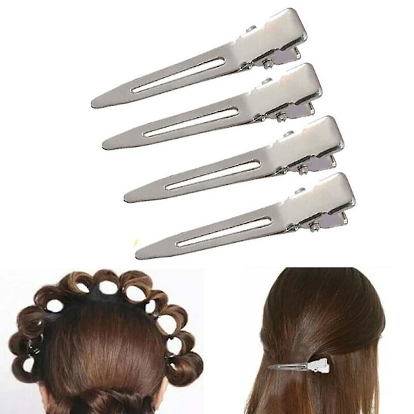 Frisörhårklämma Enhåls Hårnål Flick Curl Setting Section Anka Nål