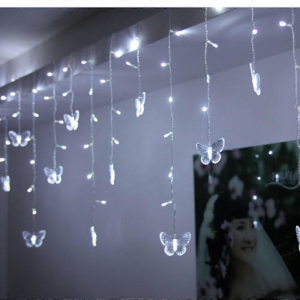 Julepynt LED Lysgardin Fargerike Bryllup Barnerom Dekor Lampe