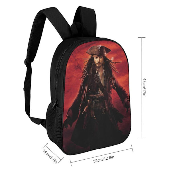 Captain Jack Sparrow Johnny Depp Skuldertaske Skoletaske