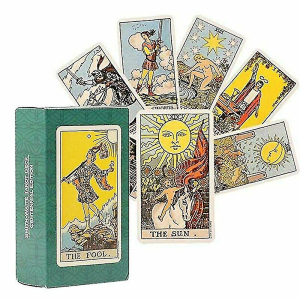 78 Tarrot-kort Rider Waite Tarot-kort Tarot-kort och bok för nybörjare