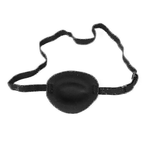 1 st piratögonlapp dödskalle korsben ögonlapp ögonmask för halloween (svart)