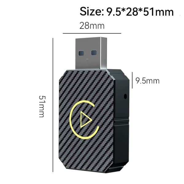 2-in-1 Langaton CarPlay-sovitin Android Auto Langaton Sovitin Älykäs Mini Box USB-dongle Plug and Play WiFi Nopea Yhteys