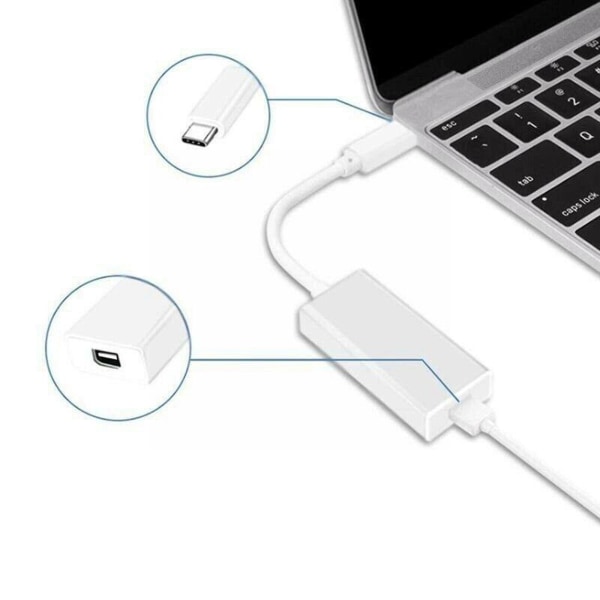 Thunderbolt 3 till Thunderbolt 2 Adapter Typ C-kabel USB för Macbook Air Pro