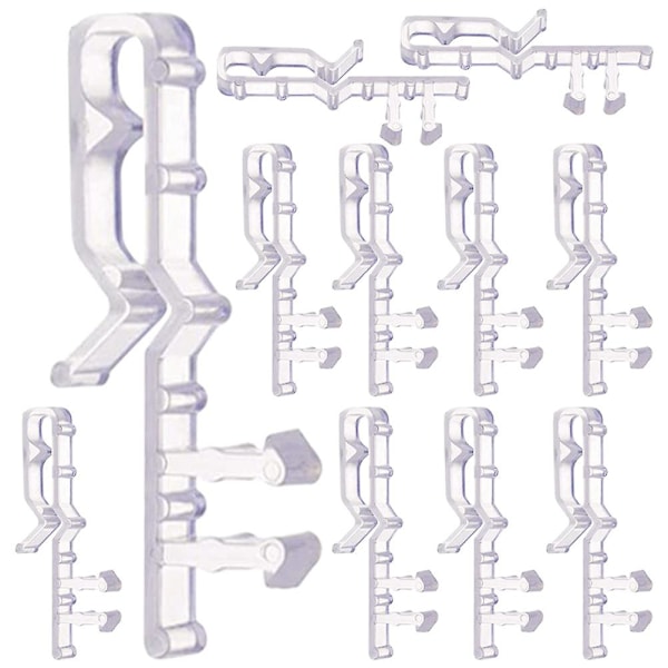 12 kpl Ikkunaluukkujen Kiinnikkeitä Muovia Kirkas Verho Piilotettu Verhokiinnikkeet Luukku Verho Osia Tarvikkeet