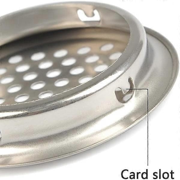20 stk. 53 mm RUSTFRI STÅL Ventilationsrist Rund Maske Åndbar