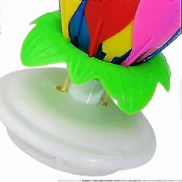 3-pack Musikaliskt Födelsedagsljus Flerfärgat Musikaliskt Ljus Lotus Rotation Färgglatt Musikaliskt Födelsedagsljus