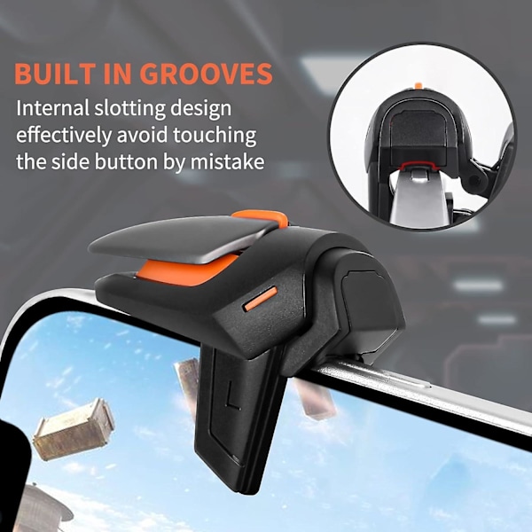 PUBG Mobile Spillkontroll Trigger, Ny Telefon Spillkontroll Gamepad Joystick, Sensitiv Sikte & Skyte Trigger For Ios/Android