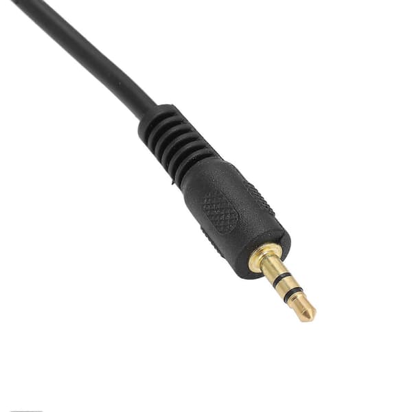 1 m langt AUX-lydindgangsadapter 3,5 mm sort erstatning til Camry Corolla RAV4 Tacoma musikafspiller