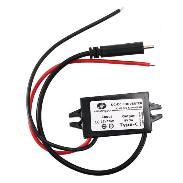 12V 24V til 5V 3A DC DC Konverter Regulator 12 Volt til 5 Volt 15W Buck Strømforsyning