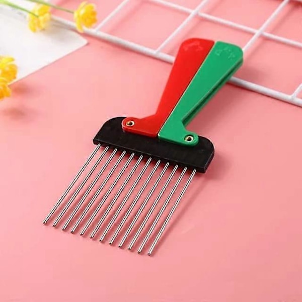 Afro Vikbar Hårfrisyrkam Bredtandad Kam Hårfrisyring Stylingverktyg för Unisex Naturligt Lockigt