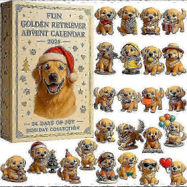 2025 Julekalender Full-Style Akryl Dekor
