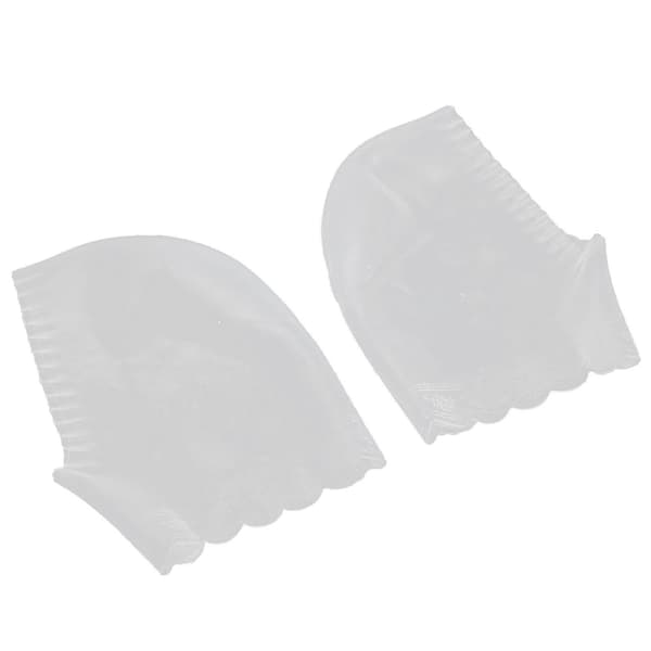Silikon Hälstrumpor Smärtlindring Elastisk Anti-sprickbildning Hälskydd för Fotvård (Vit) YMMR)