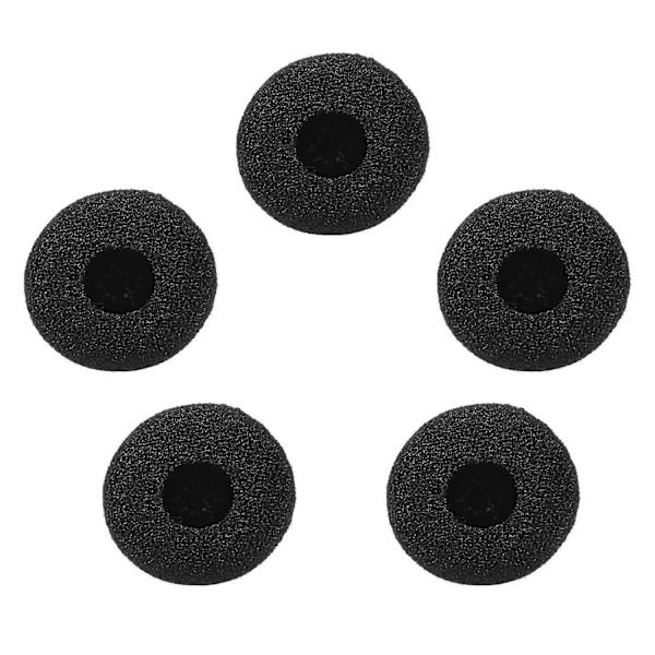Mini Mikrofon Vindskydd Mic Skumöverdrag för Kavajmikrofon Headset Mikrofon Svart, 5-pack