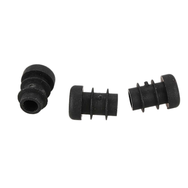 12 stk. Plastik 12mm Rør Endepropper Bung Tube Indsæt Prop Rund Sort