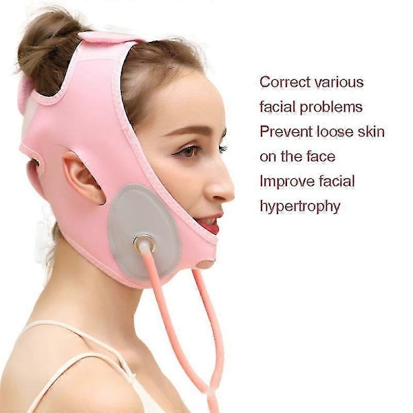 Uppblåsbar Ansiktsbantningsband Ansiktslyft Mask Massager V-linje Kind Dubbelhaka